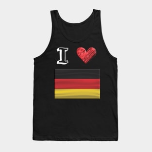 I love Flag from Germany Tank Top